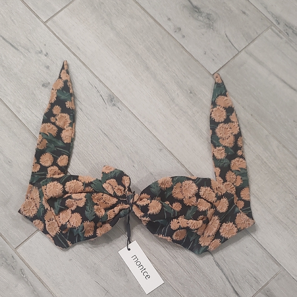Montce Black and Tan Floral Headband